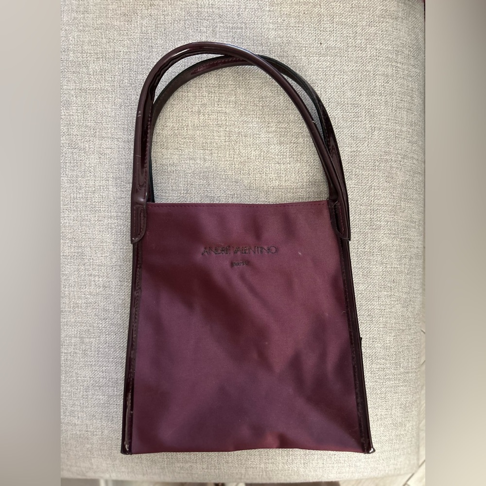 André Valentino Canvas small tote
